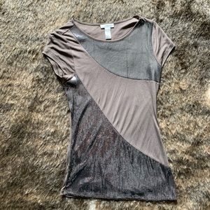 Kenar taupe sequin tunic, medium